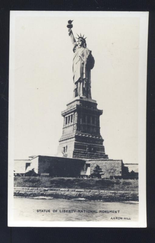 RPPC NEW YORK CITY STATUE OF LIBERTY MONUMENT VINTAGE REAL 