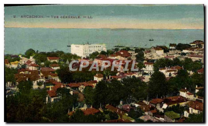 Old Postcard Arcachon Vue Generale