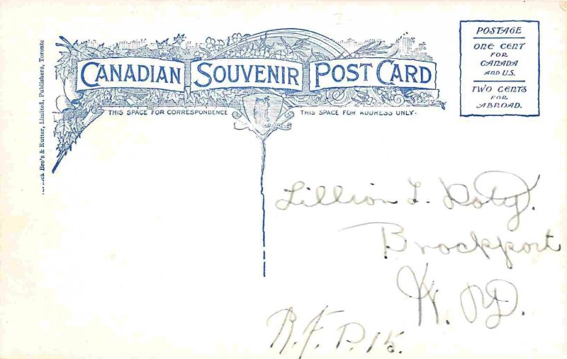 William Street Chatham Ontario Canada 1910c postcard