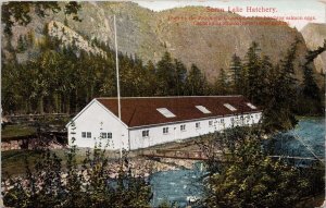 Seton Lake Fish Hatchery near Lillooet BC British Columbia c1909 Postcard E82