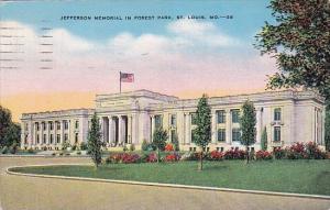 Jefferson Memorial In Forest Park Saint Louis Missouri 1944