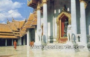 Back faÁade, Wat Benchamabophitr, marble Temple Bangkok Thailand Unused 