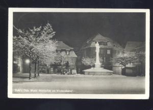 RPPC SUHL THUR WALD MARKPLATZ AM WINTERABAND GERMANY REAL PHOTO POSTCARD