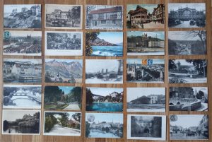 1900-1920 LOT OF 25 EUROPEAN POSTCARDS FRANCE ROME ATTRACTIONS LANDSCAPES 2233