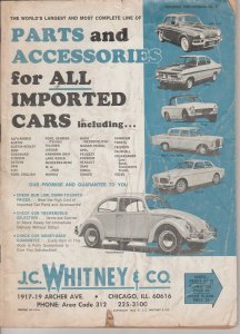 1961 J C Whitney & Co Parts and Accessories for Imported Cars, VW Bug