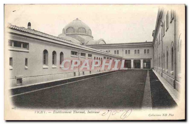 Postcard Old Vichy Thermal Establishment Interior