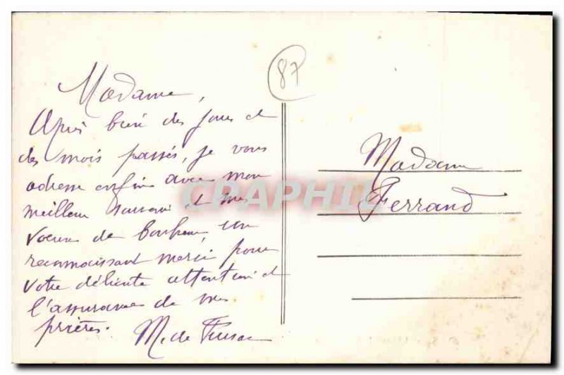 Old Postcard Haute Vienne St Leonard Church