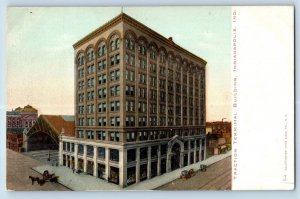 Indianapolis Indiana IN Postcard Traction Terminal Building Birds Eye View 1905