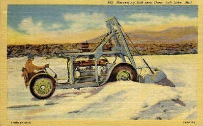 Harvesting Salt - Great Salt Lake, Utah