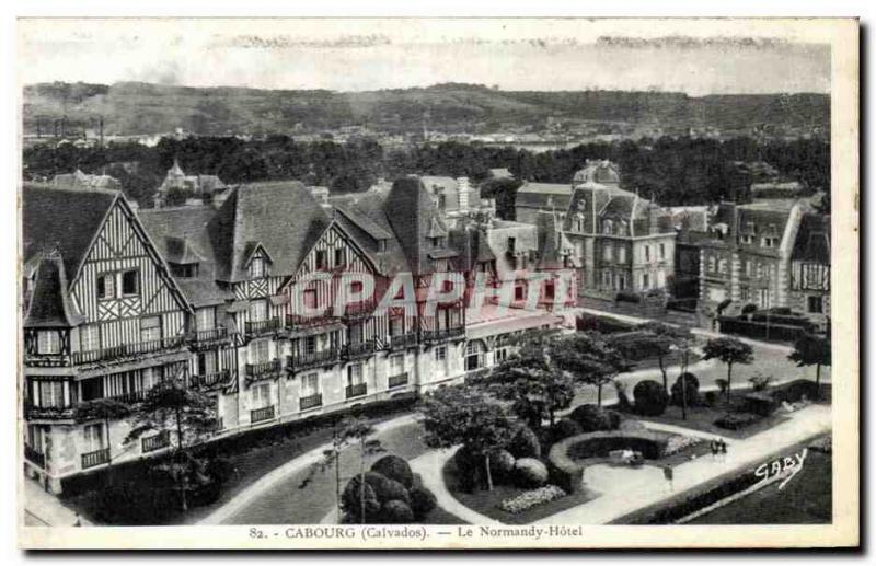 Old Postcard Cabourg The Normandy Hotel