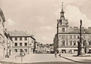 CZECH REPUBLIC CZECHIA CHOCEŇ Tyršovo náměstí~1958 PHOTO POSTCARD