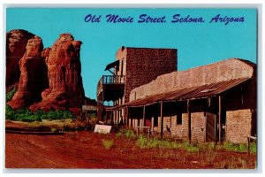 View Of Old Movie Street Exterior Scene Sedona Arizona AZ Vintage Postcard