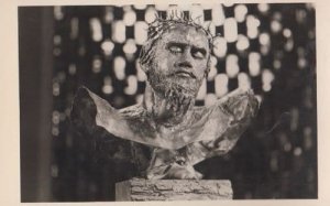 Head Of Jesus Christ In Coventry Cathedral Real Photo Postcard
