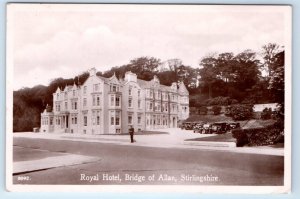 RPPC Royal Hotel Bridge of Allan Stirlingshire Scotland UK Postcard
