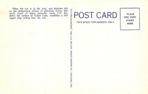 Phantom Ship Sailing into the Sun Crater Lake National Park, Oregon OR