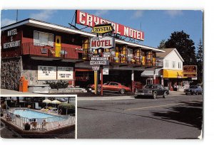 Niagara Falls Canada Vintage Postcard Crystal Motel & Restaurant