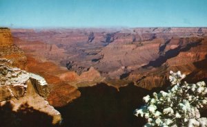 Vintage Postcard During The Winter Months Grand Canyon National Park Arizona AZ