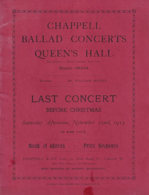 Carmen Hill Kirkby Lynn Louise Dale Classical Old Theatre Programme