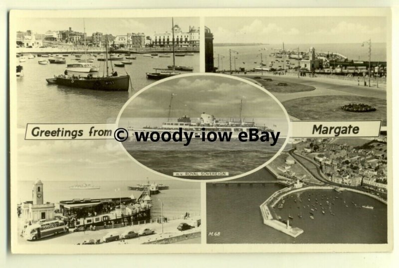 tp8157 - Kent - Multiview x 5 of Various Harbour Scenes, in Margate - Postcard