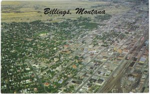 Billings Montana Aerial View Commercial Center of Eastern Montana