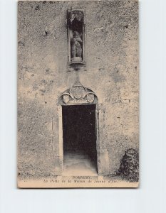 Postcard La Porte de la Maison de Jeanne d Arc Domrémy France