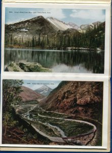 Scenic Colorado co Columbine Top of the World Tennessee Pass RR postcard folder