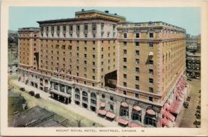 Mount Royal Hotel Montreal Quebec QC Que Unused Postcard D71