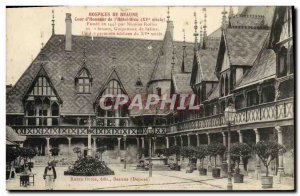 Old Postcard Hospices De Beaune Court & # 39honneur of God & # 39hotel