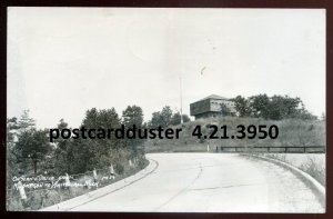 h1040 - MUSKEGON Michigan 1950s Highway to Whitehall. Real Photo Postcard