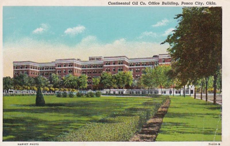 Oklahoma Ponca City Continental Oil Company Office Building 1949 Curteich