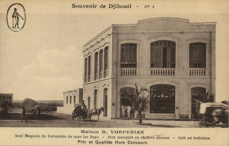 djibouti, Maison R. Vorperian, International Curiosity Shop (1920s)