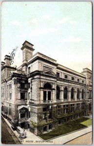 1909 Courthouse Boston Massachusetts MA Street View Building Posted Postcard