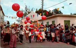 Greetings St Croix Streetview Virgin Islands New York Chrome Cancel WOB Postcard 