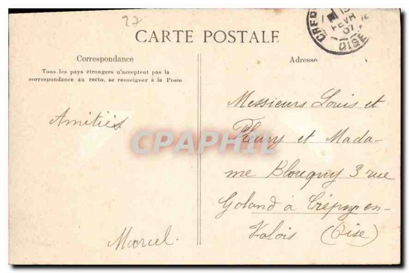 Old Postcard Gisors Dungeons