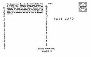 Postcard BUILDING SCENE Springfield Illinois IL AQ0237