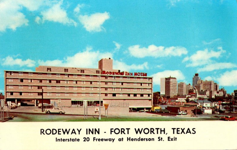 Texas Fort Worth Rodeway Inn 1971