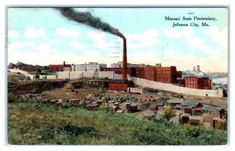 JEFFERSON CITY, MO Missouri ~ STATE PENETENTIARY 1909 Cole County Postcard