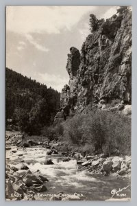 Eagle Rock Thompson Canon, Colorado Arkansas River RPPC Photo Postcard  P8