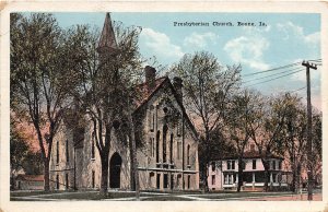 G87/ Boone Iowa Postcard c1920 Presbyterian Church Building 2