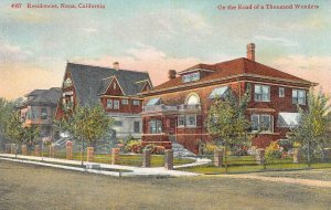 NAPA, CA Residences Street Scene California Houses Vintage ca 1910s Postcard