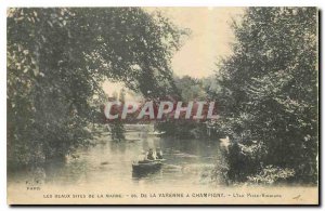 Old Postcard The Fine Marne sites of Varenne Champigny Island Pisa Vinegar