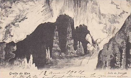 Belgium Grotte de Han Salle du Precipice 1904