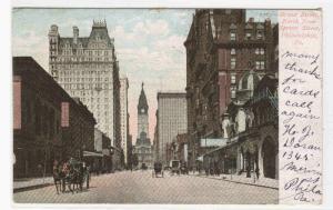 Broad Street Philadelphia PA 1907 postcard