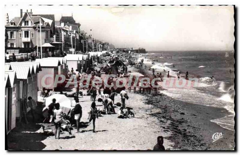 Postcard Old St Aubin sur Mer Beach is the time of the Bath and Villas