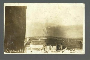 Merriman NEBRASKA RP 1914 TORNADO IN SKY! Cyclone Twister nr Gordon Cody NW NE