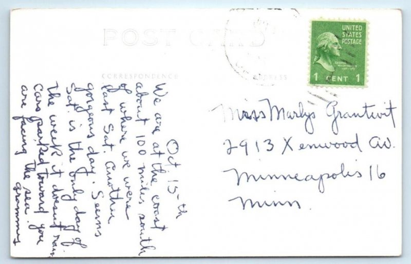 RPPC DEPOE BAY, Oregon OR ~ Aquarium DOWNTOWN Museum c1930s  Postcard