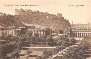 BR37331 Castle from Scott Monument Edinburgh scotland