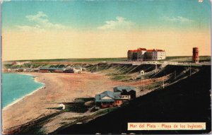 Argentina Mar del Plata Playa de los Ingleses Postcard C066