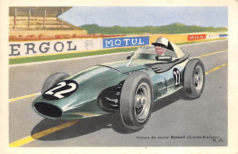 Vanwall Auto Race Car, Racing Unused 