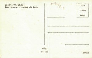 Czech Republic Ceske Svycarsko Letni Restaurace Soutesce Julia Durise RPPC 06.42